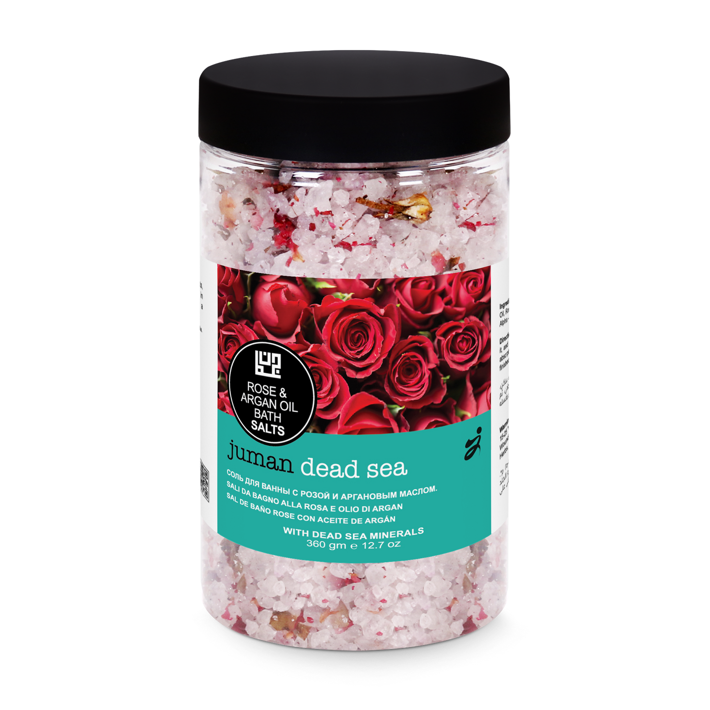 DEAD SEA badesalt med rose & argan olie