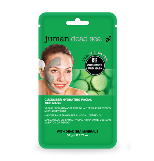 Hydrerende DEAD SEA MUD maske med agurk (Ideelt til tør hud)